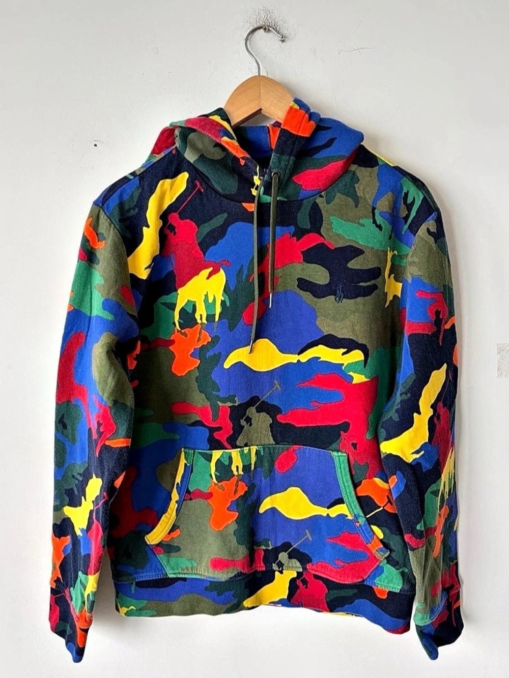 Polo Ralph Lauren Camo Double-Knit Mens Hoodie Size M